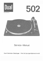 Dual 502-Service-Manual 